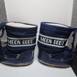 Moon Boot Toddler Dark Blue White Winter Boots Footwear